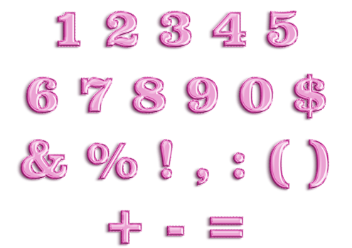 3D number balloons in pink color which you can use for everything, for new year, birthday and special celebration isolated on transparent background png