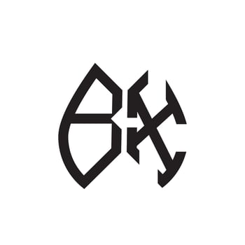 BX letter logo design.BX creative initial BX letter logo design . BX creative initials letter logo concept. vector