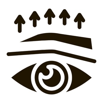 eyelid surgery before and after icon Vector Glyph Illustration