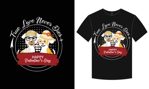 Valentine t-shirt design vector