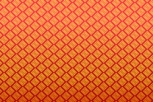 Pattern with geometric elements in red-gold tones, abstract background for design vector