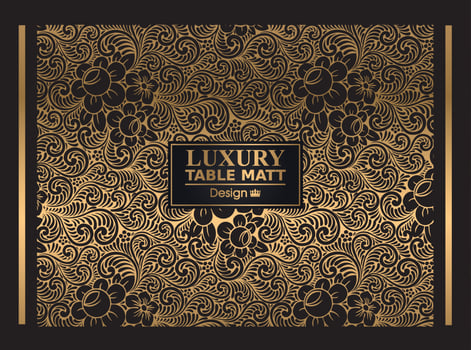 Luxury Table Matt Design for Textile and social media post vector
