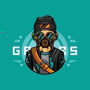 gamer mascot logo design. premium template logo vector