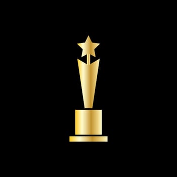 trophy icon vector illustration. trophy icon vector eps