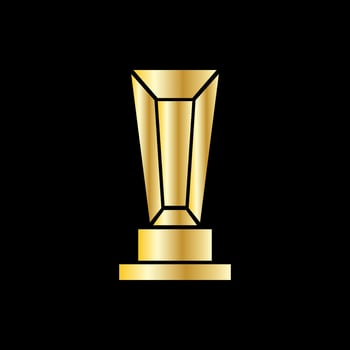 trophy icon vector illustration. trophy icon vector eps