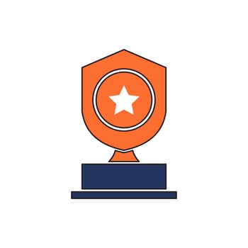 trophy icon vector illustration. trophy icon vector eps