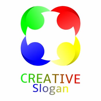 Simple group community logo vector isolated illustration. People together vector for logo, icon, sign, symbol, design or decoration. Simple colorful connection people logo