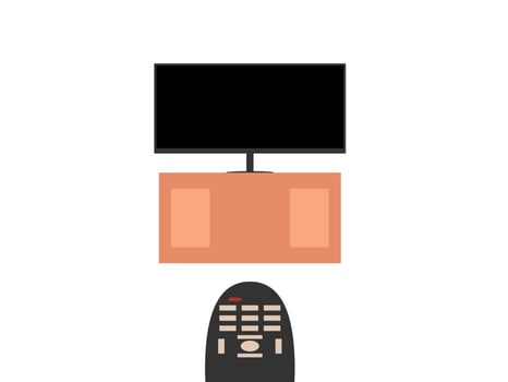 television vector illustration flat design