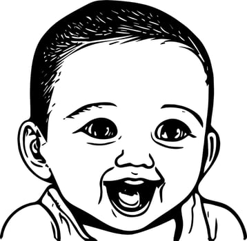 Baby Line Art vector