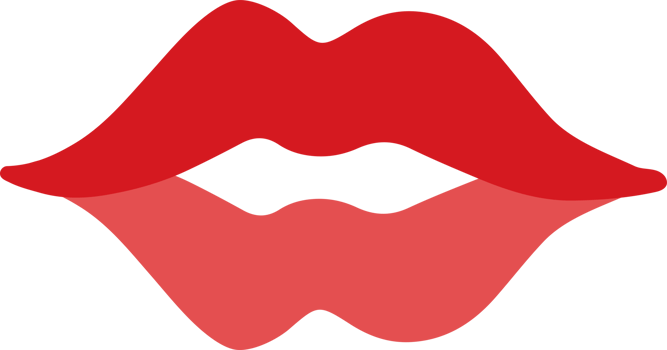 kiss hand drawn style for valentine day png