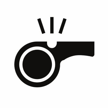 Whistle icon illustration template. Stock vector. vector