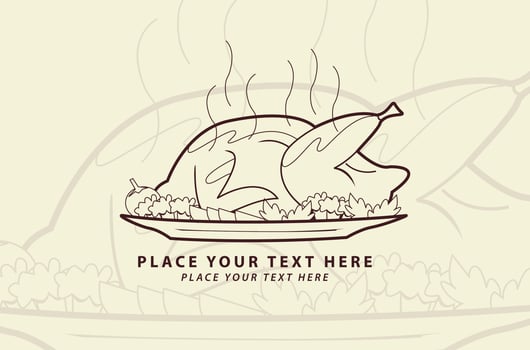 roasted illustration design vector