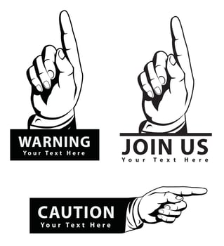 point hand illustration vector