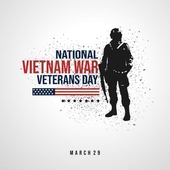 National Vietnam War Veterans Day. March 29 th in USA vector