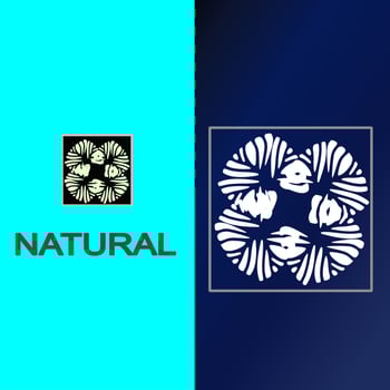 natural leaf illustration logo design vector