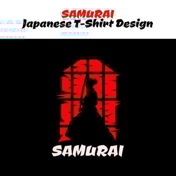 female samurai with window, silhouette japan samurai vector for design t shirt concept, japanese theme design, Japanese t-shirt design, samurai vector illustration, silhouette samurai