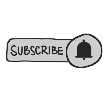 Handwritten social media subscribe icon png