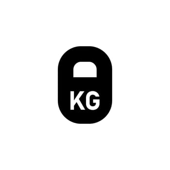Calibration weight stone icon. Simple style poster background symbol. Calibration weight stone brand logo design element. Calibration weight stone t-shirt printing. Vector for sticker.