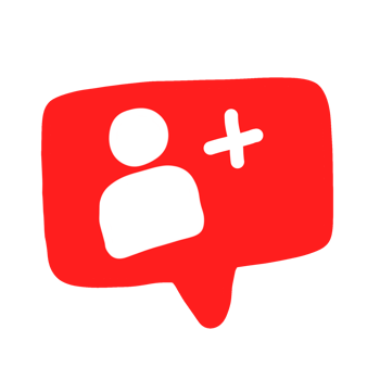 Social media add friend element png