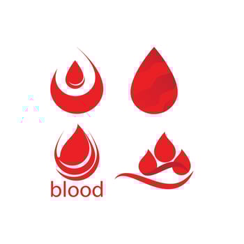Blood ilustration logo vector