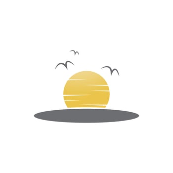 Moon ilustration logo vector