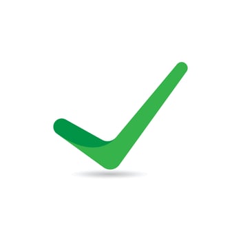 Check mark V Letter Logo vector