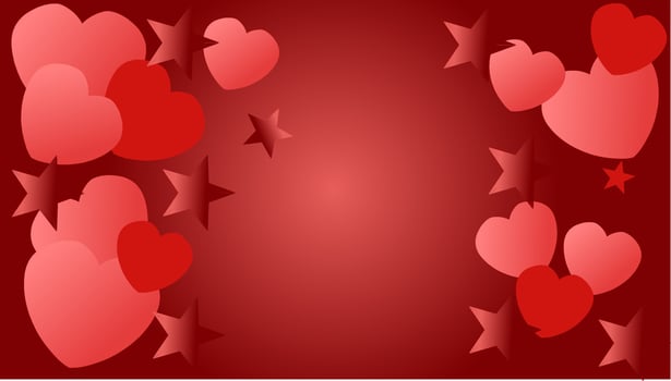 Valentine's day design. Creative illustration  Romantic background, Place for text. Love concept for happy mother's day, valentine's day, birthday day, women's day. vector