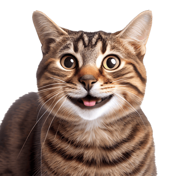 happy cat transparent background png