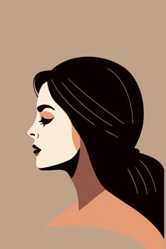 adult woman illustrating international women's day with fictional character vector