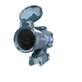 Rifle scope isolated on transparent png