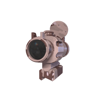 Rifle scope isolated on transparent png