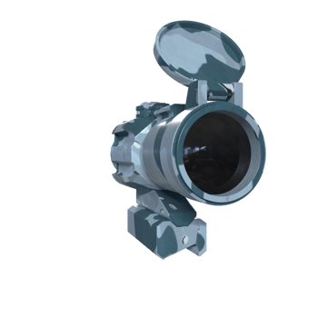 Rifle scope isolated on transparent png