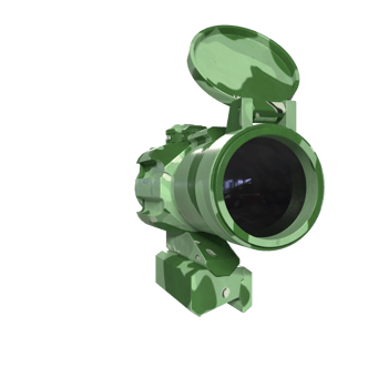Rifle scope isolated on transparent png