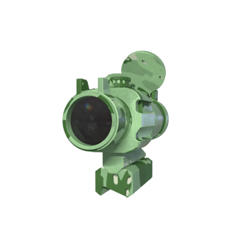 Rifle scope isolated on transparent png