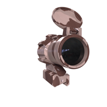 Rifle scope isolated on transparent png