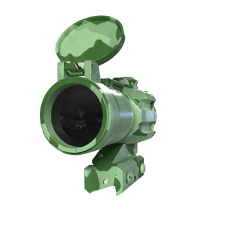 Rifle scope isolated on transparent png