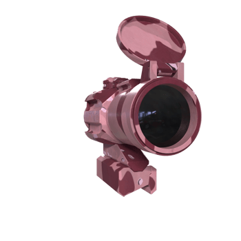 Rifle scope isolated on transparent png