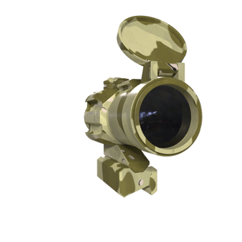 Rifle scope isolated on transparent png