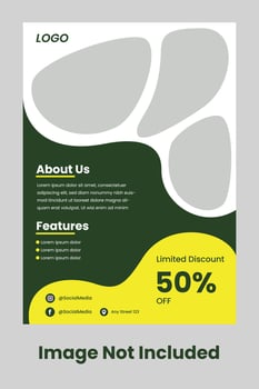 Organic Flyer Template vector