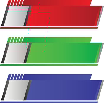 round corner modern lower third banner clipart vector