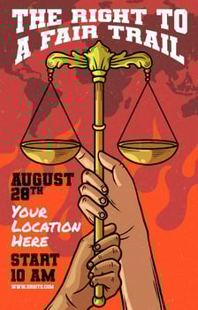 Justice In Law Poster Concept vector