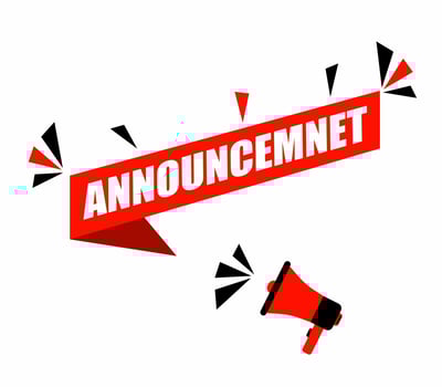 Megaphone and announcement speech bubble. Banners for business  advertising and marketing. vector