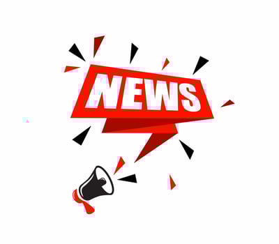 Megaphone and news speech bubble. Banners for business  advertising and marketing. vector