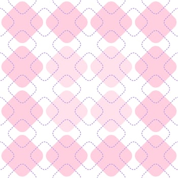 Seamless pattern pastel color round corner vector