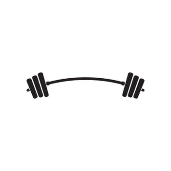 Barbel, Dumbbell Gym Icon Logo template vector