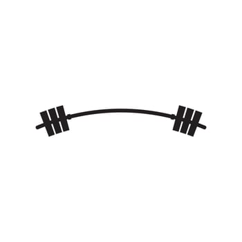 Barbel, Dumbbell Gym Icon Logo template vector