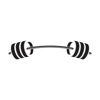 Barbel, Dumbbell Gym Icon Logo template vector