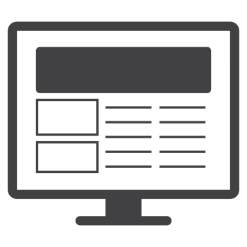 Display monitor screen computer. solid icon png