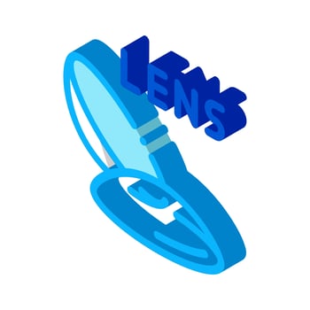 contact lenses isometric icon vector illustration