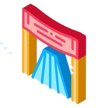 Athlete Personal Chair isometric icon vector illustration